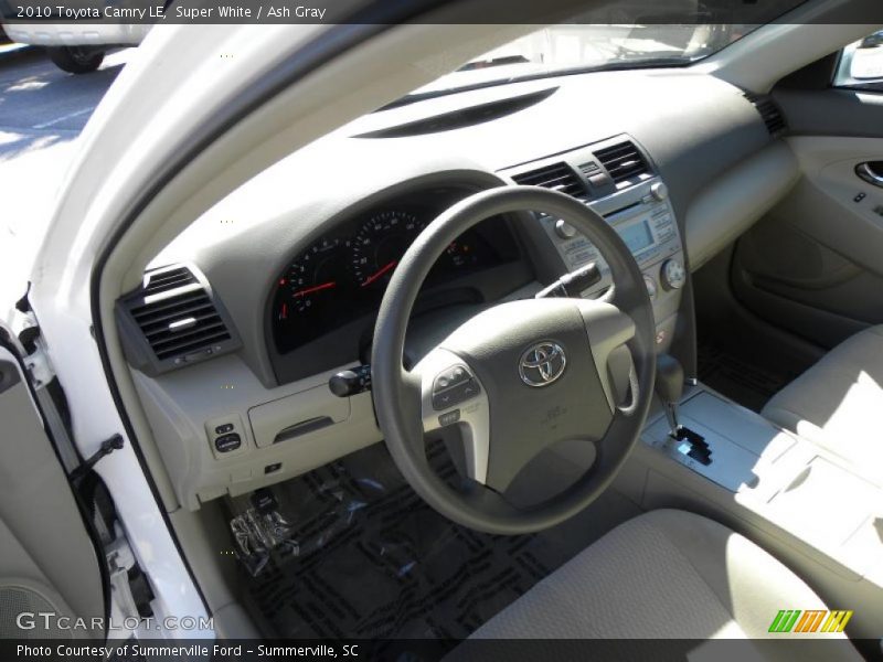 Super White / Ash Gray 2010 Toyota Camry LE