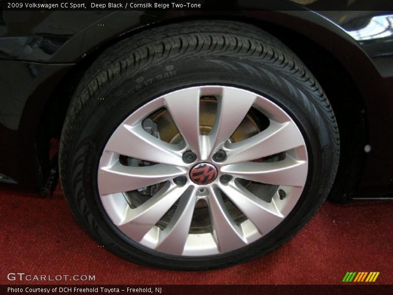 Deep Black / Cornsilk Beige Two-Tone 2009 Volkswagen CC Sport
