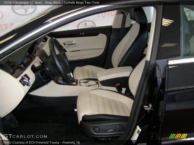 Deep Black / Cornsilk Beige Two-Tone 2009 Volkswagen CC Sport