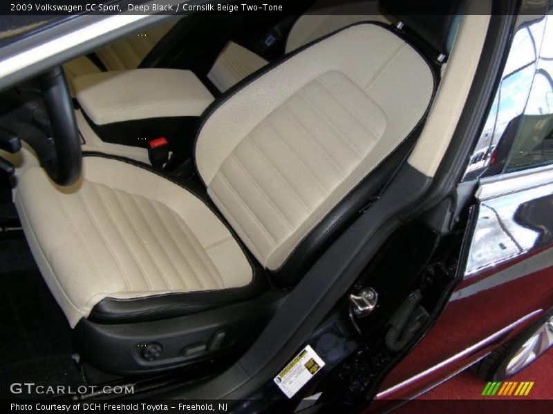 Deep Black / Cornsilk Beige Two-Tone 2009 Volkswagen CC Sport