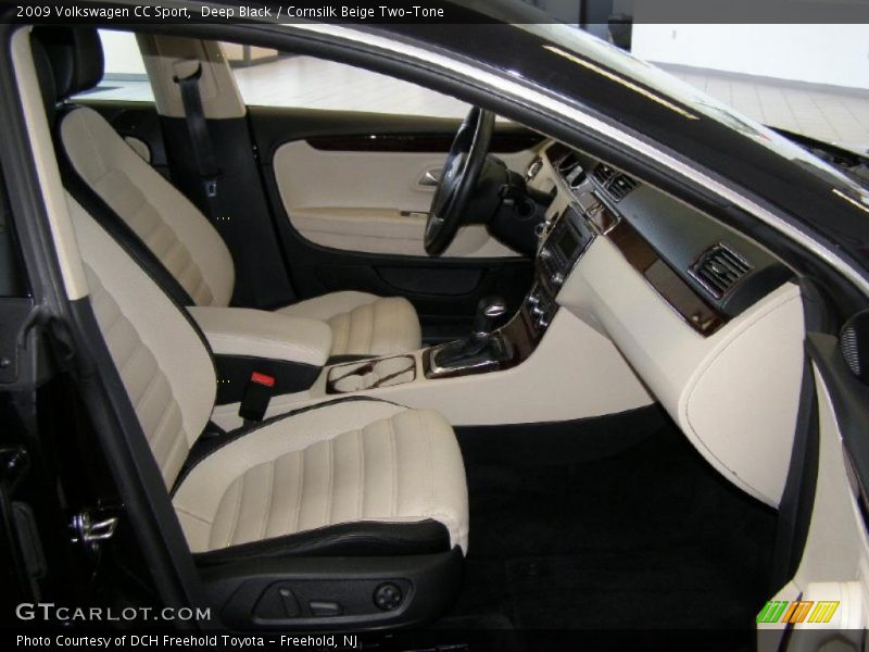 Deep Black / Cornsilk Beige Two-Tone 2009 Volkswagen CC Sport