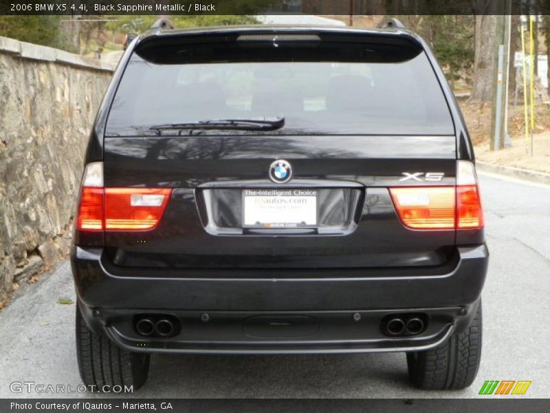 Black Sapphire Metallic / Black 2006 BMW X5 4.4i