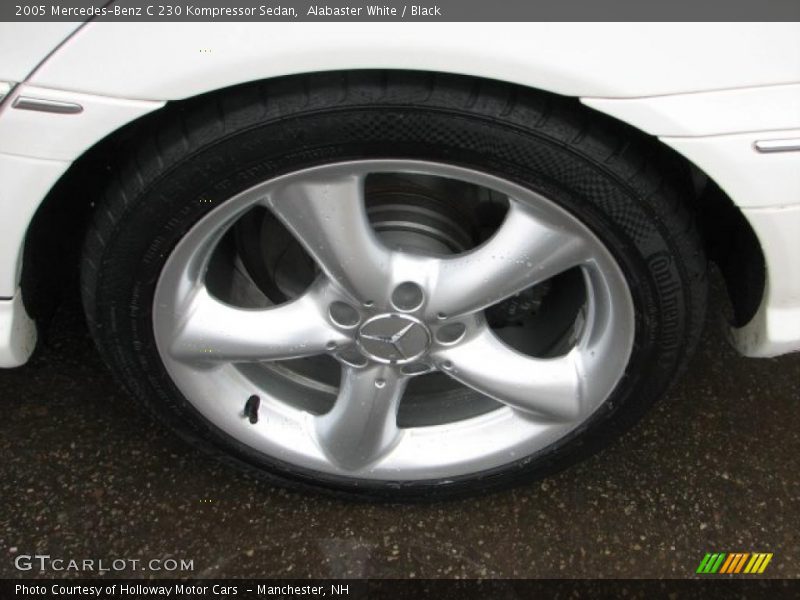 Alabaster White / Black 2005 Mercedes-Benz C 230 Kompressor Sedan