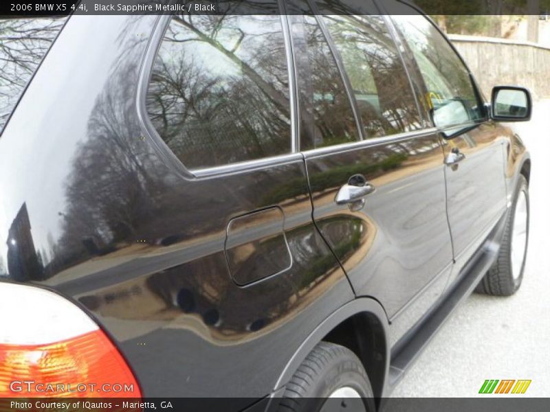 Black Sapphire Metallic / Black 2006 BMW X5 4.4i