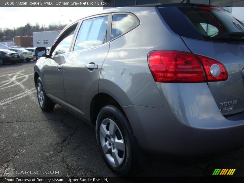 Gotham Gray Metallic / Black 2008 Nissan Rogue S AWD