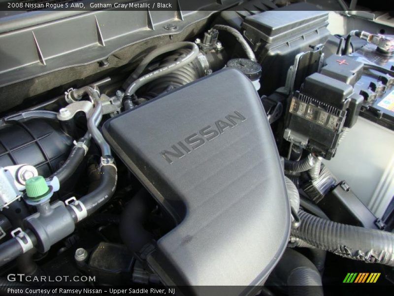 Gotham Gray Metallic / Black 2008 Nissan Rogue S AWD