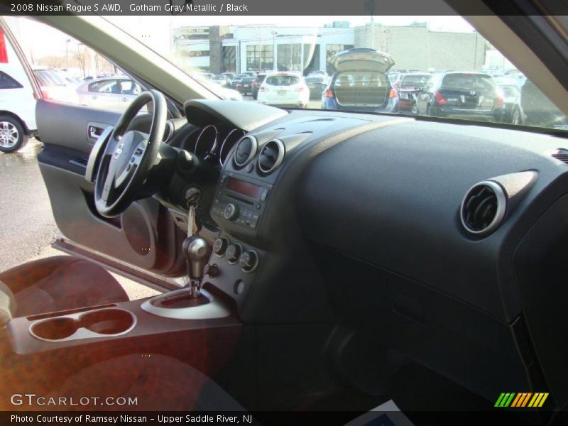 Gotham Gray Metallic / Black 2008 Nissan Rogue S AWD