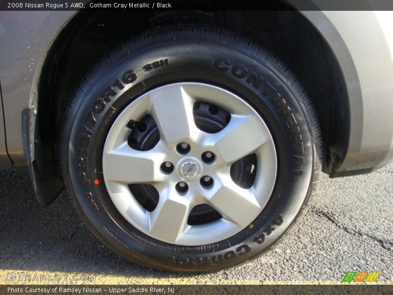 Gotham Gray Metallic / Black 2008 Nissan Rogue S AWD
