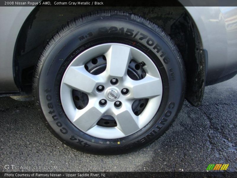 Gotham Gray Metallic / Black 2008 Nissan Rogue S AWD