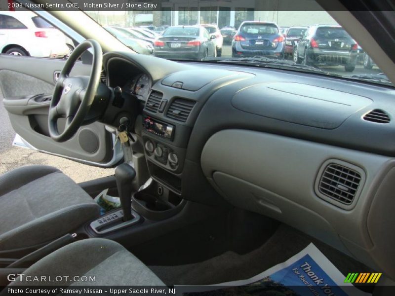 Molten Silver / Stone Gray 2003 Nissan Sentra GXE
