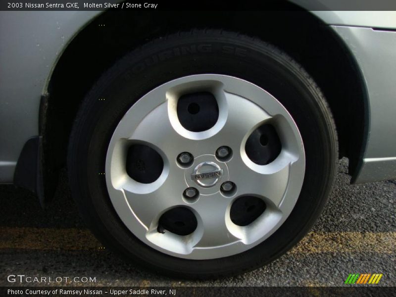 Molten Silver / Stone Gray 2003 Nissan Sentra GXE