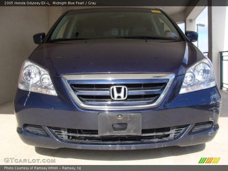 Midnight Blue Pearl / Gray 2005 Honda Odyssey EX-L