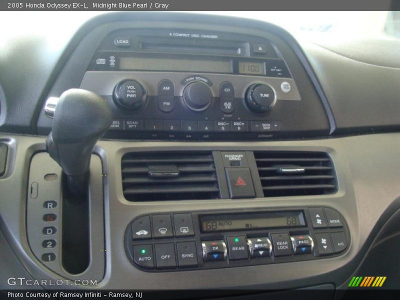 Midnight Blue Pearl / Gray 2005 Honda Odyssey EX-L