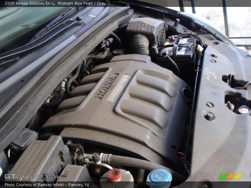 Midnight Blue Pearl / Gray 2005 Honda Odyssey EX-L