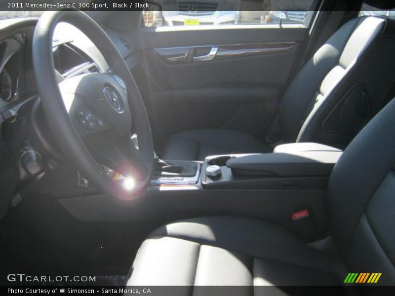 Black / Black 2011 Mercedes-Benz C 300 Sport