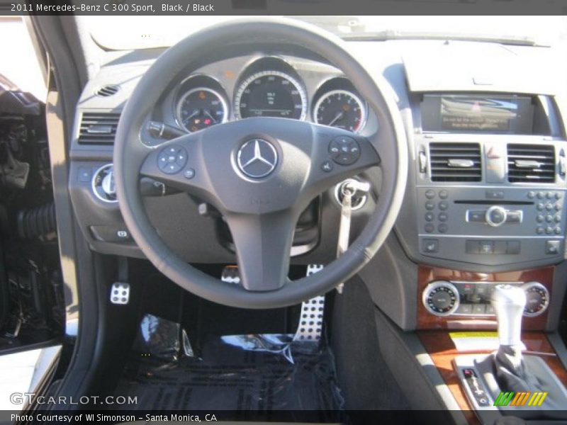 Black / Black 2011 Mercedes-Benz C 300 Sport