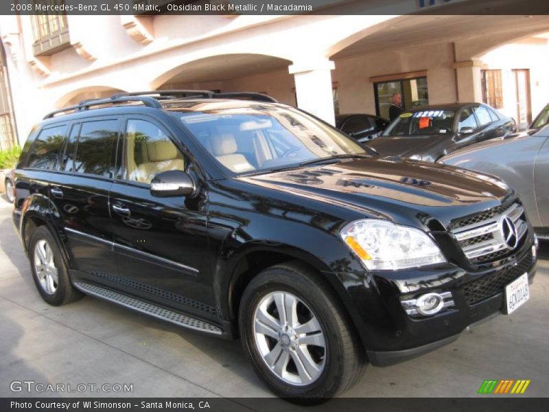 Obsidian Black Metallic / Macadamia 2008 Mercedes-Benz GL 450 4Matic