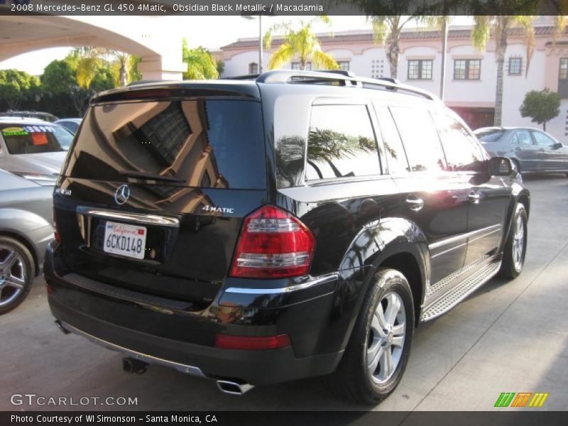 Obsidian Black Metallic / Macadamia 2008 Mercedes-Benz GL 450 4Matic