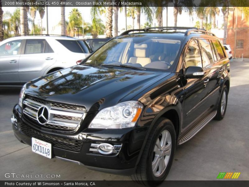 Obsidian Black Metallic / Macadamia 2008 Mercedes-Benz GL 450 4Matic