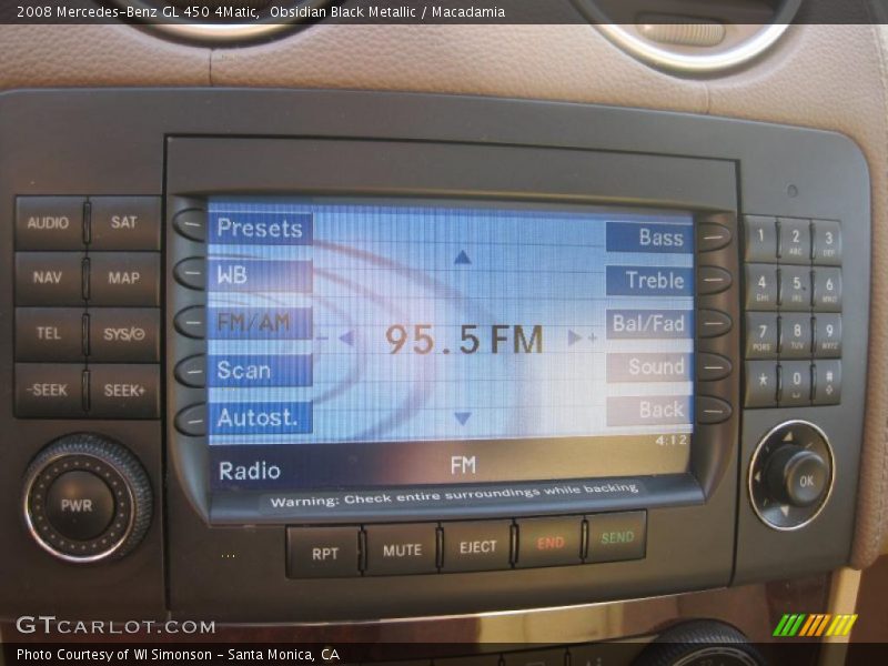 Obsidian Black Metallic / Macadamia 2008 Mercedes-Benz GL 450 4Matic