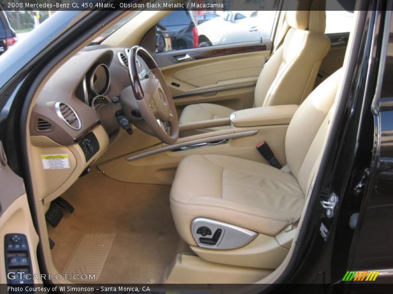 Obsidian Black Metallic / Macadamia 2008 Mercedes-Benz GL 450 4Matic