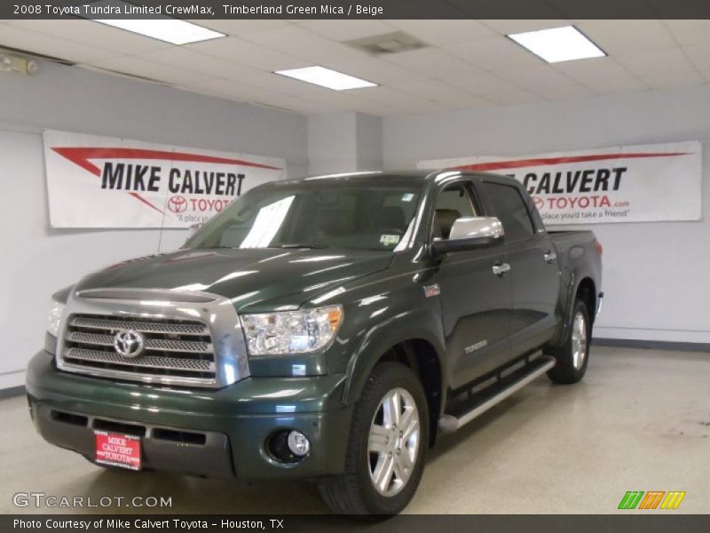 Timberland Green Mica / Beige 2008 Toyota Tundra Limited CrewMax