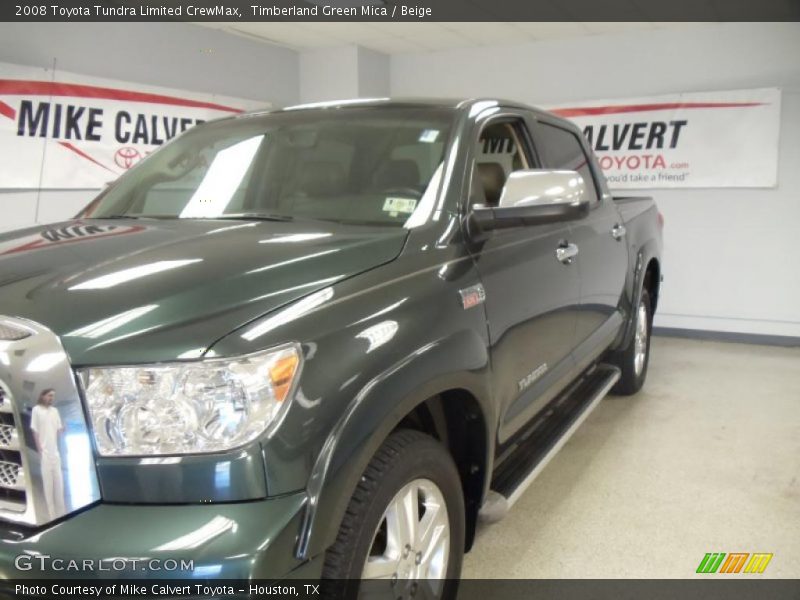 Timberland Green Mica / Beige 2008 Toyota Tundra Limited CrewMax