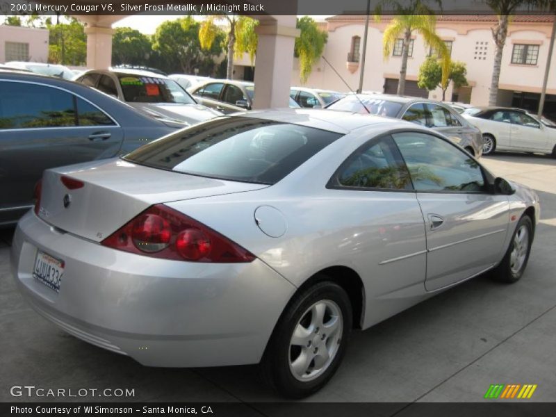 Silver Frost Metallic / Midnight Black 2001 Mercury Cougar V6