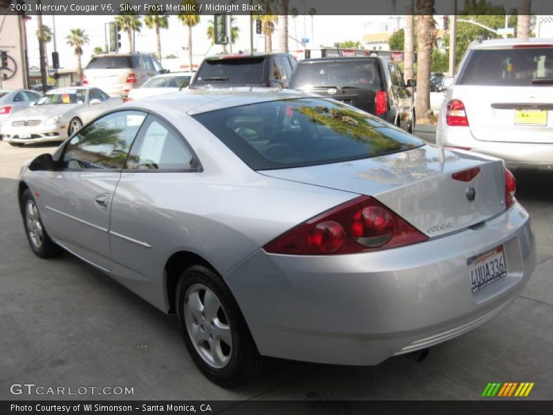 Silver Frost Metallic / Midnight Black 2001 Mercury Cougar V6