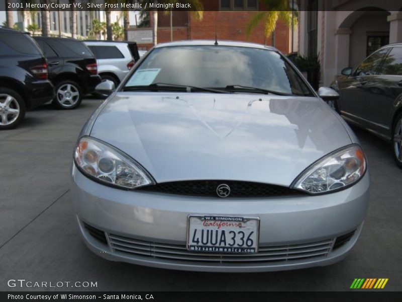 Silver Frost Metallic / Midnight Black 2001 Mercury Cougar V6