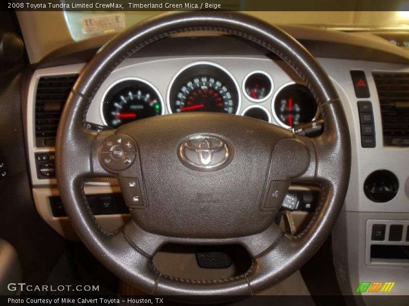 Timberland Green Mica / Beige 2008 Toyota Tundra Limited CrewMax
