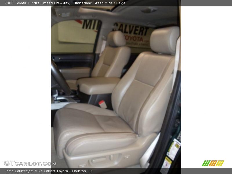 Timberland Green Mica / Beige 2008 Toyota Tundra Limited CrewMax