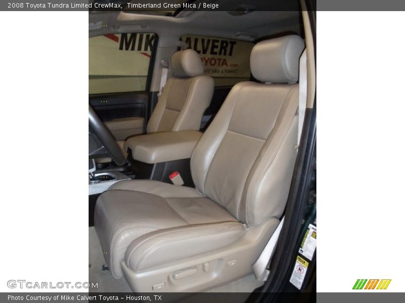 Timberland Green Mica / Beige 2008 Toyota Tundra Limited CrewMax