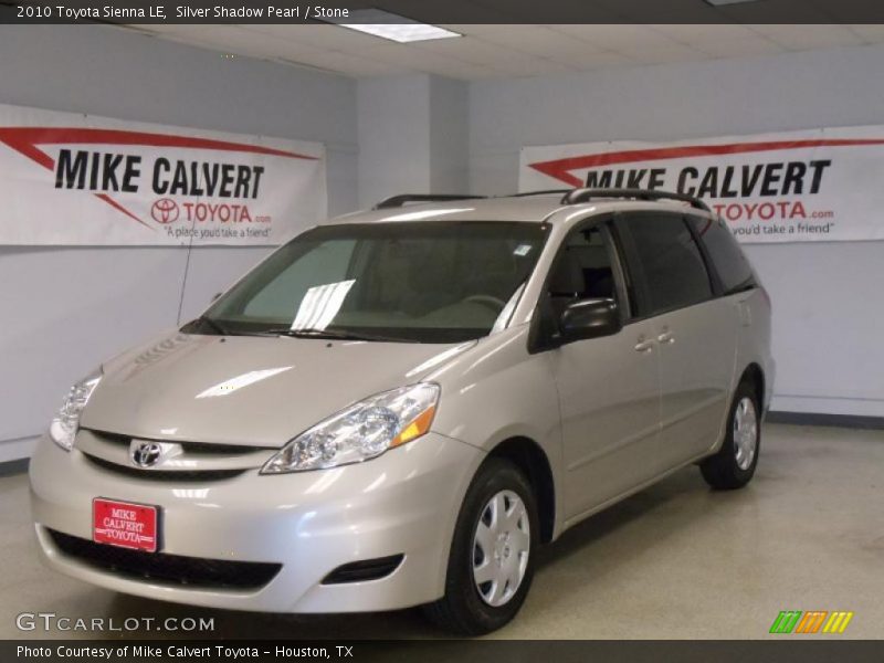 Silver Shadow Pearl / Stone 2010 Toyota Sienna LE