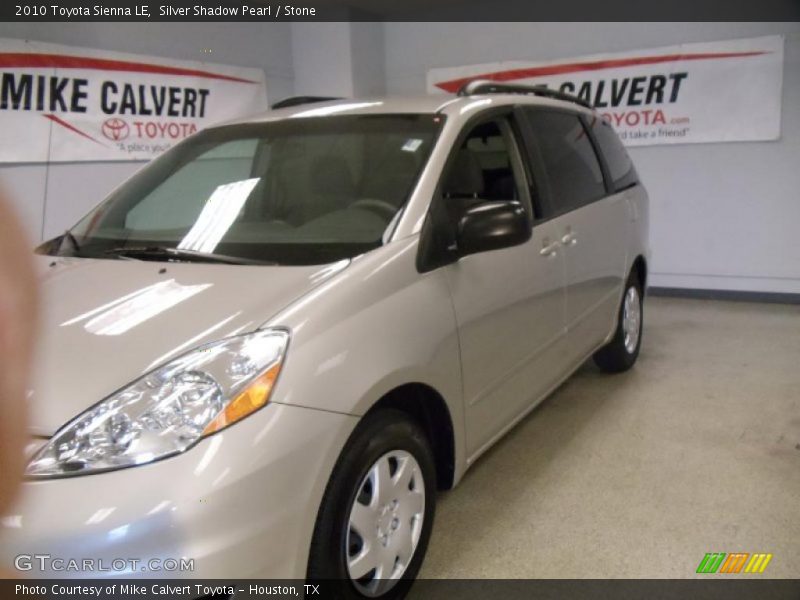 Silver Shadow Pearl / Stone 2010 Toyota Sienna LE