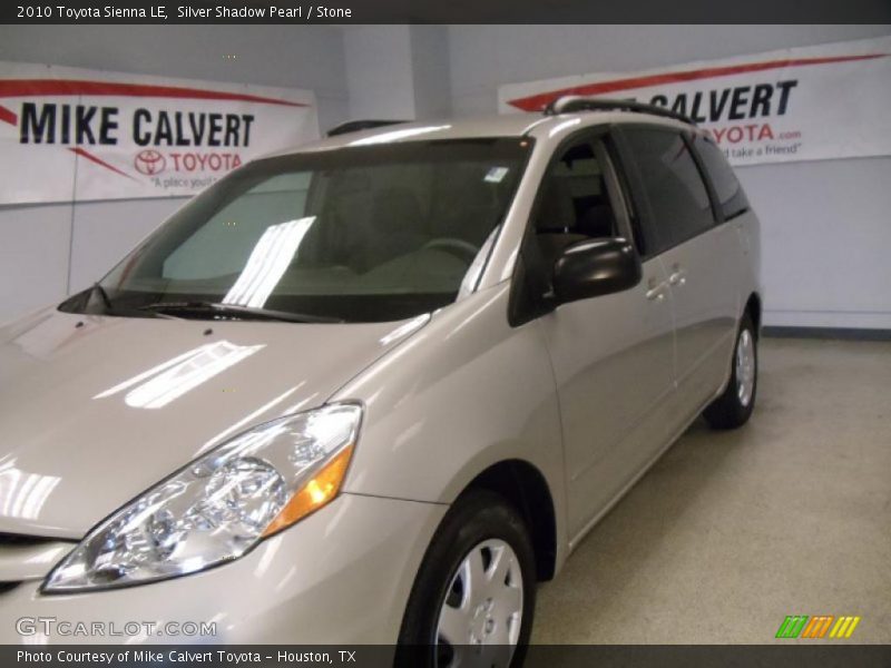 Silver Shadow Pearl / Stone 2010 Toyota Sienna LE