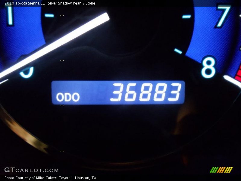 Silver Shadow Pearl / Stone 2010 Toyota Sienna LE