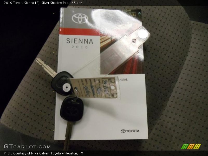 Silver Shadow Pearl / Stone 2010 Toyota Sienna LE