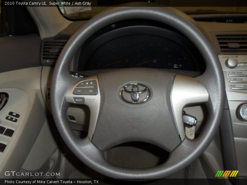 Super White / Ash Gray 2010 Toyota Camry LE