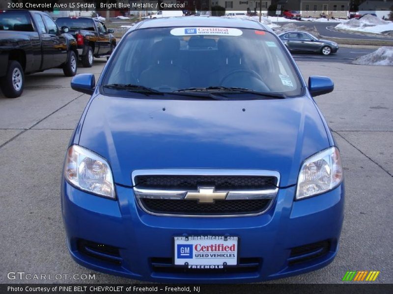 Bright Blue Metallic / Charcoal 2008 Chevrolet Aveo LS Sedan