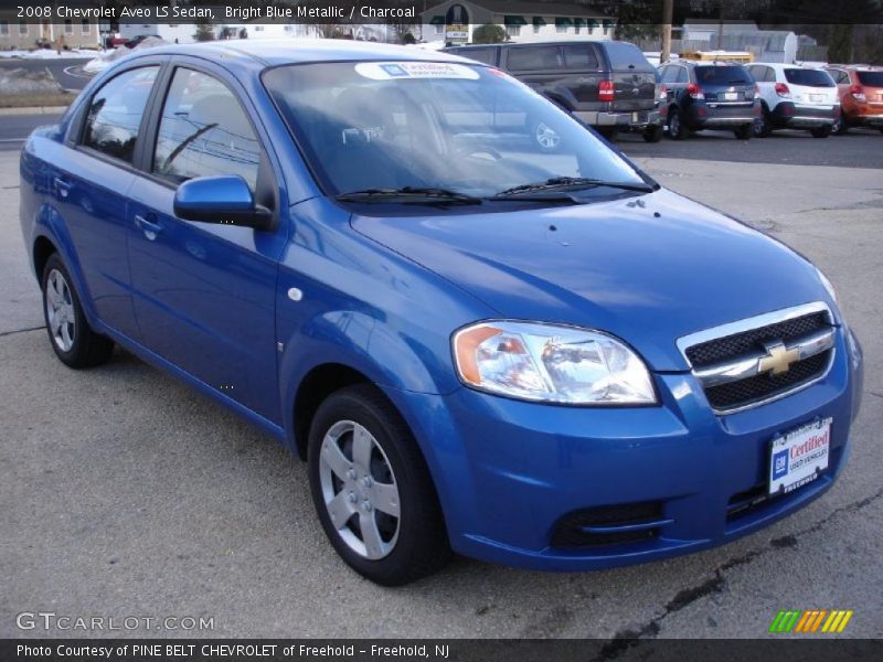 Bright Blue Metallic / Charcoal 2008 Chevrolet Aveo LS Sedan