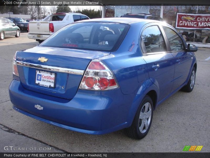 Bright Blue Metallic / Charcoal 2008 Chevrolet Aveo LS Sedan