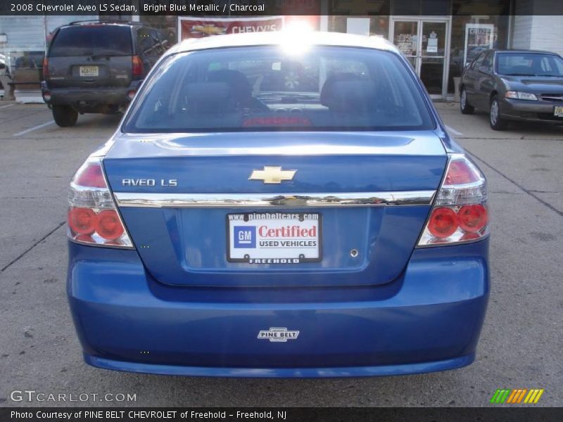 Bright Blue Metallic / Charcoal 2008 Chevrolet Aveo LS Sedan