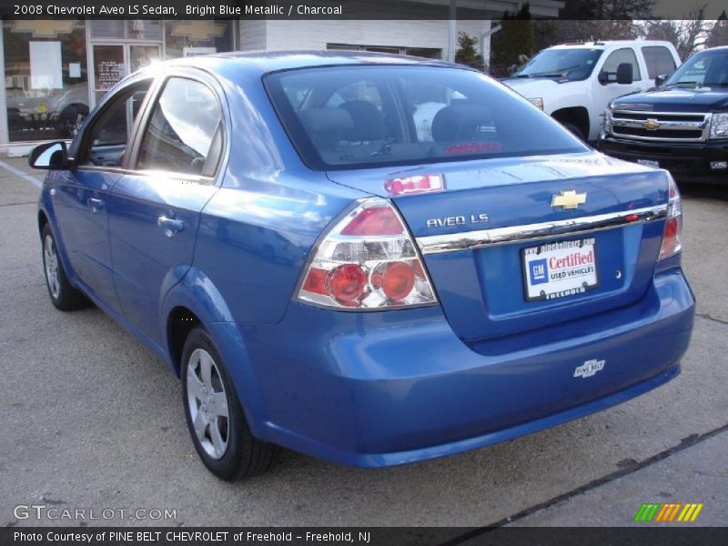 Bright Blue Metallic / Charcoal 2008 Chevrolet Aveo LS Sedan