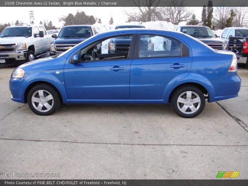 Bright Blue Metallic / Charcoal 2008 Chevrolet Aveo LS Sedan