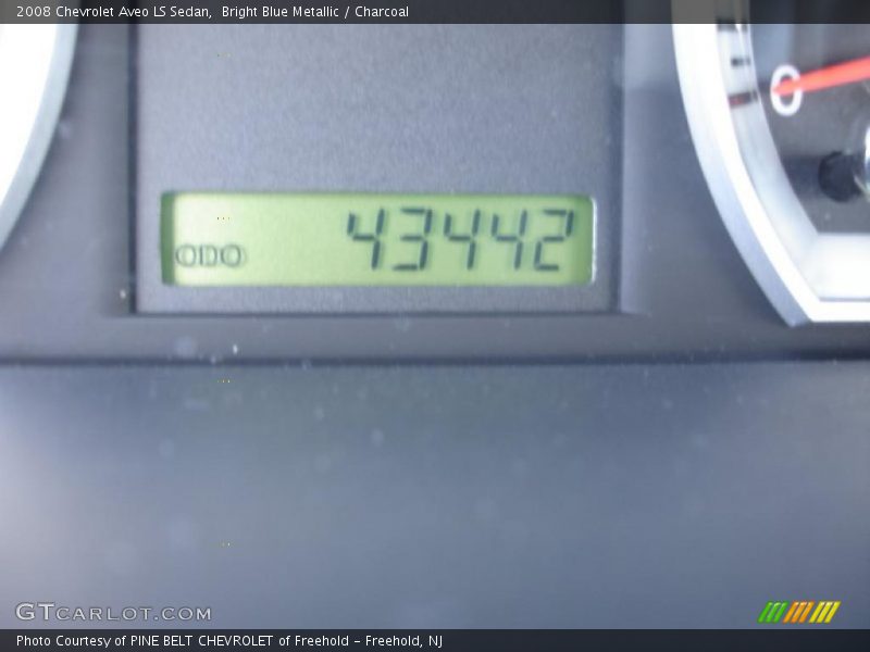 Bright Blue Metallic / Charcoal 2008 Chevrolet Aveo LS Sedan