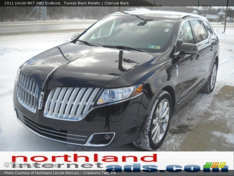 Tuxedo Black Metallic / Charcoal Black 2011 Lincoln MKT AWD EcoBoost