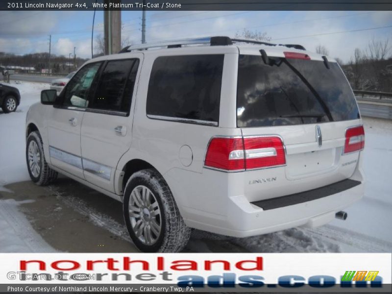 White Platinum Tri-Coat / Stone 2011 Lincoln Navigator 4x4