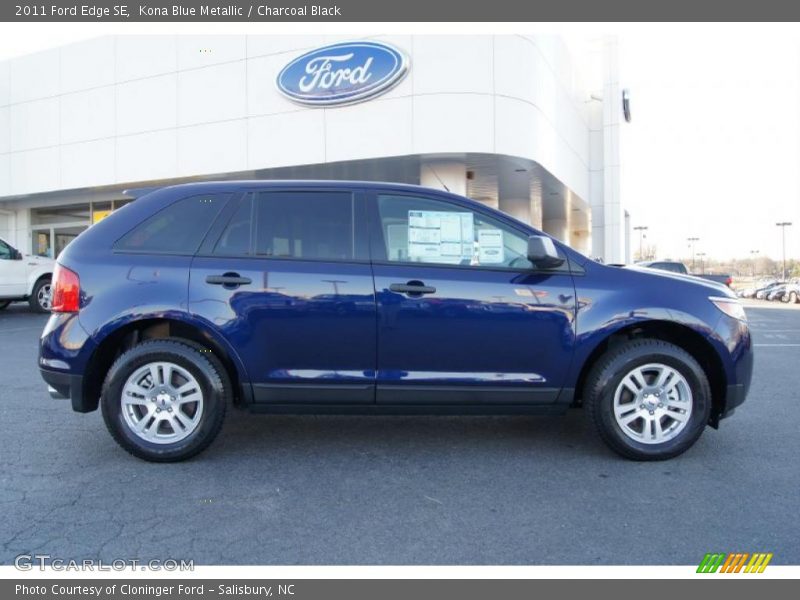 Kona Blue Metallic / Charcoal Black 2011 Ford Edge SE