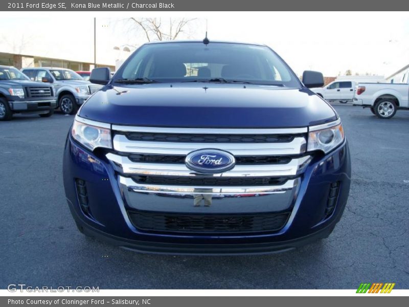Kona Blue Metallic / Charcoal Black 2011 Ford Edge SE